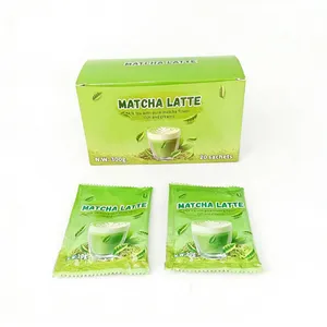 Private Label Matcha Latte Drink Powder Support Custom Flavor Packaging Logo Instant Green Tea Latte For Reseller thumbnail-1