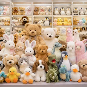 Wholesale Price Personalized Plushie Super Soft Animals Doll Toys White Yellow Fluffy Fuzzy Cute Lovely Cartoon Stuffed Plush Chicken Factory thumbnail-2
