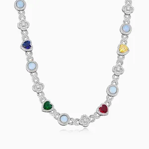 Shining Star Jewelry Fashion Women Jewelry Cz Tennis Chain Choker Necklace thumbnail-5