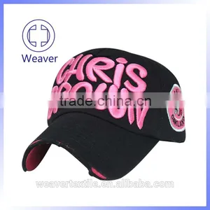 China Funny Hats For Sale / Custom Logo Embroidery 5 Panel Fitted Short Brim Baseball Cap For Outdoor Sports thumbnail-1
