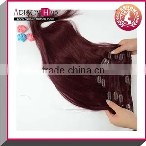 Wholesale Hair Extensions 100% Human Hair Clip In Hair thumbnail-4