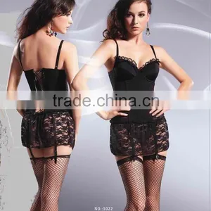 New Arrival Design Sexy Women Lace Long Coreslet Shaper Lingeries 1022 thumbnail-1