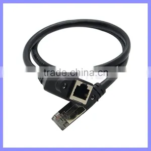 30cm/1M RJ45 Male to Female Screw Panel Mount Ethernet LAN Network Extension Cable thumbnail-1