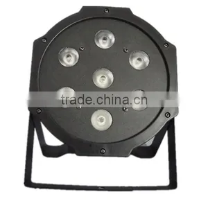 7pcs 10w Flat Led Par Rgbw for dj Stage Wall Wash Effect Dmx512 Ac110-240v Good Cheap Price thumbnail-1