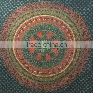 Printed Bed Sheets Cotton Mandala Tapestry thumbnail-4