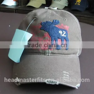 Factory Price Colors Custom Washed Cotton Baseball Cap 6 Panel Distressed Baseball Hat thumbnail-1
