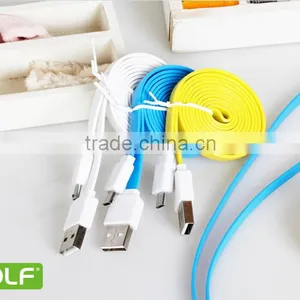 GOLF Fast Charging USB Flat Cable for Android Phone Quick Charge and Data Noodle Micro Cable for Android Device thumbnail-4