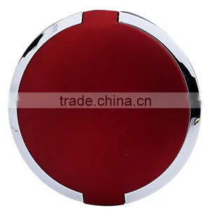 Fashion Red Double Side Makeup Mirror With Silver Binding thumbnail-1