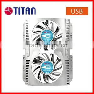 3M Tape HDD Server Set Top Box Gaming PC Wifi Router USB Fan Plastic Portable Air Cooler thumbnail-2