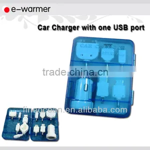 Portable 8 in 1 Mini USB Car Charger Set 1A With One USB Port thumbnail-1