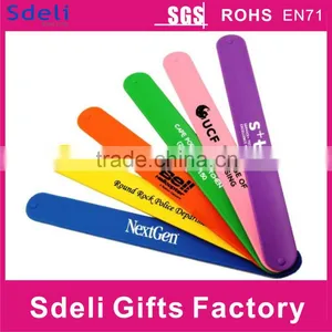 2016 Promotional Gifts Custom Silicone Ruler Slap Wristband thumbnail-1