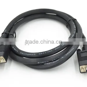 Xinya Hot Selling Factory Price Black VGA Cable Male-Male Support 1280*960,1600*900 ,1600*1200 thumbnail-3