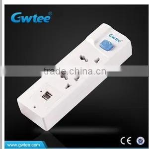 PC Extension Cord Socket With USB Charger Port Multiple Plug Socket With Switch thumbnail-3