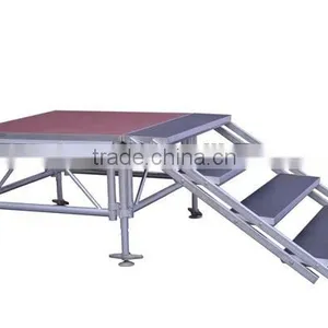 TUV Certifated Approved 4ft X4ft Aluminum Frame Adjustable Heigh Plywood Stage Platform thumbnail-3