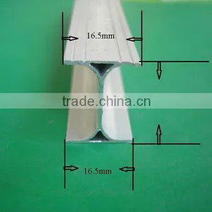 16.5mm*21.7mm*16.5mm Aluminium Bending Rail Profile for Curtain thumbnail-1