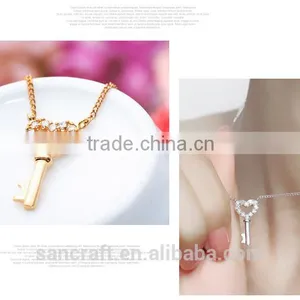 Love Heart Cubic Zirconia Best Selling 2016 18k Gold Plated Jewelry Set thumbnail-3