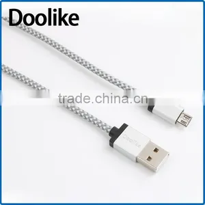 Doolike 2016 Wholesale Micro USB Cable USB Braided Cable 10ft thumbnail-1