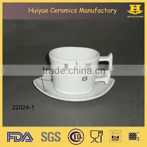 Ceramic Cup & Saucer Set, Espresso Cup and Saucer Set thumbnail-3