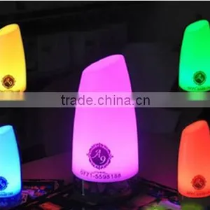 Rechargable Battery Operated Wedding Party Night Club Bar Glowing Light up Colorful Rechargable Led Table Lamp thumbnail-3
