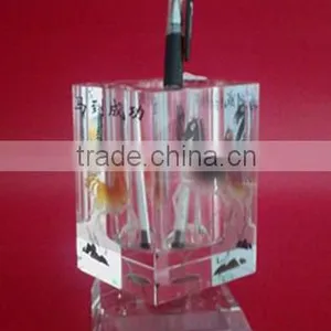 Custom Design Rotation Crystal Pen Holder Office Table Decoration thumbnail-1