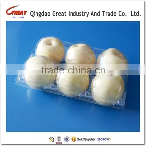 Clamshell Blister Fruit Packaging Tray for Peaches and Apples 6 Pcs thumbnail-2