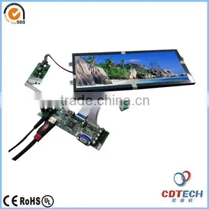 Open Frame 12.3 Inch Ultra Wide Stretched Bar Lcd With HDMI VGA Input Interface thumbnail-1