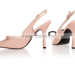 2016 Popular Pink Real Leather High-end High Heel Fashionalbe Women Lovely Pumps thumbnail-1