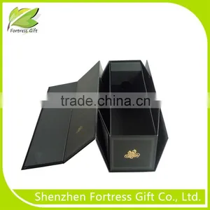 Matt Black Cardboard Wine Paper Box thumbnail-1
