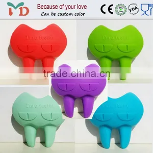 100% Food Grade Soft Starfish Shape Silicone Baby Teether for Biting thumbnail-5