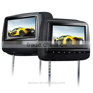 EONON L0290 7" HD Car Headrest Monitor With Built in DVD (Black Color) thumbnail-3