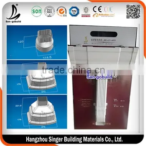Kenya Hot Sale Square Type Various Color PVC Rain Gutter System for Roof Drainage System thumbnail-1