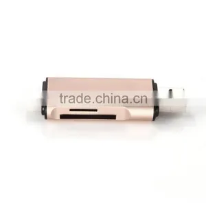 USB-C USB-A Micro USB 3 in 1 TF SD OTG Card Reader thumbnail-5