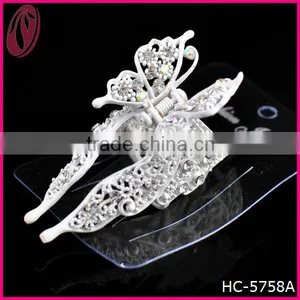 Hot Selling Decorative Rhinestone Metal Butterfly Hair Accessory thumbnail-1