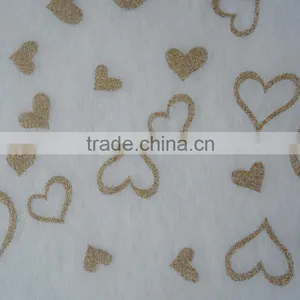 Thin Heart-shaped Glitter Printed Wrapping Non-woven Fabric thumbnail-5