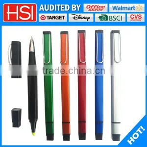 Stationery Products Ball Pen and Marker Pen 2 in 1 Ball Point Pen thumbnail-1