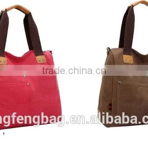 2015 New Fashionable Tote Canvas Woman Lady Bag thumbnail-3