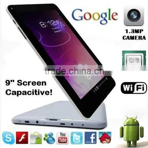 New 9 Inch Android 4.0 Allwinner A13 Tablet pc 1.0GHz Dual Core 512MB 4GB Capacitive Screen Tablet Download Free Play Store thumbnail-2