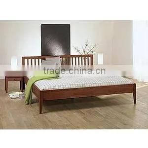 UCF-065 Bedroom Furniture Birch Wood Bed thumbnail-1