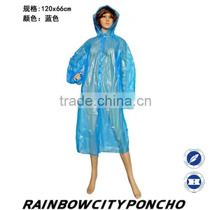 LDPE Raincoat With Customize Color Long Sleeve and Buttons thumbnail-1
