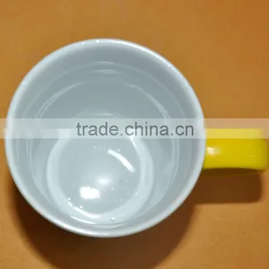 Unique Cheap White Ceramic Mug Low Price With Handle thumbnail-3