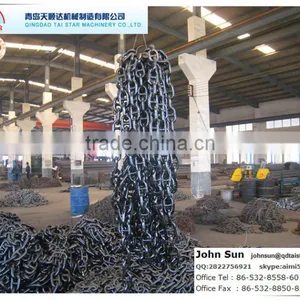 Stud Link Anchor Chain U2/U3 Grade Black Painting thumbnail-4