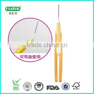 Hand Push Interdental Cleaning Brush With Button thumbnail-1