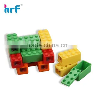 Mini Building Block Shaped Pencil Sharpener thumbnail-1