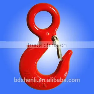 China Manufacturer 320A/320C Eye Lifting Hook With Latch thumbnail-1