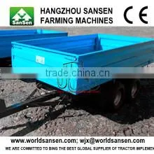 Four Wheel Farm Flat Pack Trailers,flatbed Semi Trailer for Tractor Used,transporter for Agriculture Wood Forest Trailer thumbnail-1