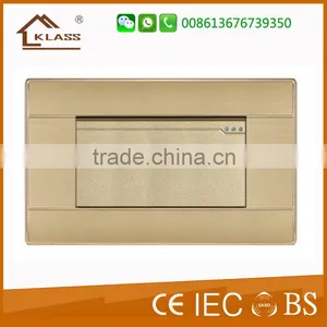 Aluminum 3gang Push Button Wall Switch thumbnail-2