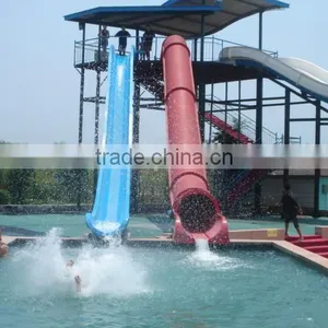 2015- 2016 Water Play Equipment Fiberglass Water Slide Tubes Fiberglass Pool Double Slides thumbnail-3
