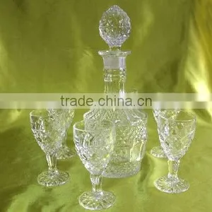Handmade Crystal Wine Bottle thumbnail-1