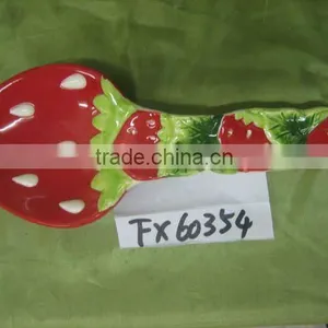 Ceramic Strawberry Soup Spoon thumbnail-1