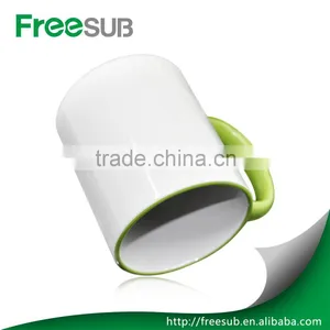 Rim and Handle Color Ceramic 11oz Sublimation Mug, Mug for Heat Press thumbnail-4